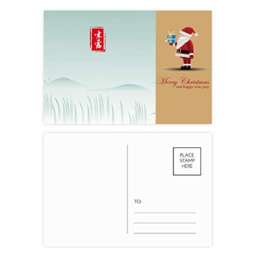 Cartes postales de Père Noël Cold Dew lot de 20 pour vœux groupés sans stress