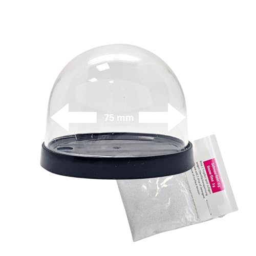 Do it Yourself 40132 Kit de bricolage Boule à neige pour FIMO avec 1 boule à neige en plastique Forme ovale 72 x 61 mm Socle noir