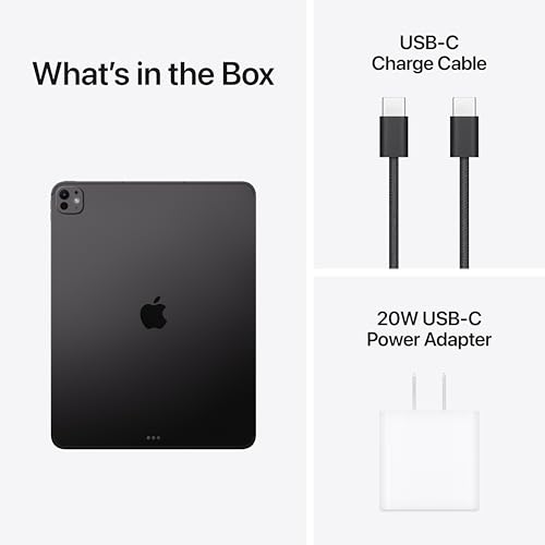 Image of Apple iPad Pro 13-inch (M5): Ultra Retina XDR Display, 512GB, 12MP Front /Back Camera, LiDAR Scanner, Wi-Fi 7 with Apple N1 + 5G Cellular with C1X chip, Face ID, All-Day Battery Life - Space Black