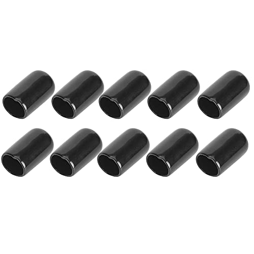 Keenso 10PCS Rubber Billiard Pool Tip Protector, Protective Stick Cover for Preventing Scratches and Dust Reduction (13mm (12mm)