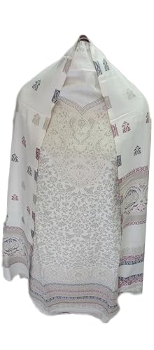 Image of Womens designer woolen suit for women with salwar and kashmiri shawl winter wear kani unstitched fabric set, stylish kurta pant set woollen dress material for women by pure pashmina wooltex