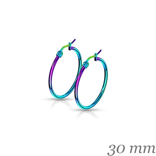 Autiga® Orecchini a cerchio da donna in acciaio