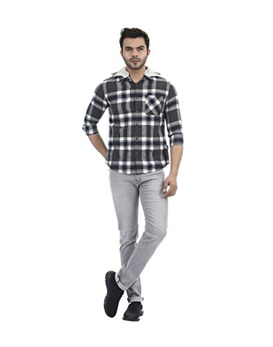 Image of Pepe Jeans Men's Cotton Checkered Regular Fit Casual Shirt