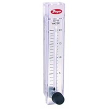 Dwyer Rate-Master Flowmeter, RMB-53-SSV, 3% Acc, 10-100 SCFH air, SS Valve, PC Body