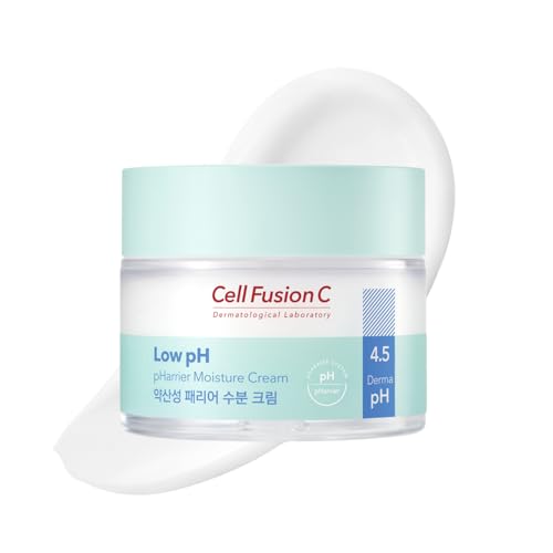 Cell Fusion C Low pH pHarrier Moisture Cream, Lightweight Daily Moisturizer with 4 Hyaluronic Acids and Ceramide, 2.7 fl.oz