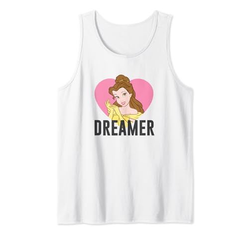 Débardeur Belle Disney pour femme motif cœur imprimé La Belle et la Bête