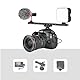 Dual Cold Shoe Mount Bracket, Camera Cold Shoe Extension Mount Aluminum Alloy Dual Cold Shoe 1/4-20 Thread Holes Cable Slot for Flash LED Video Light Microphone Camera Camcorder