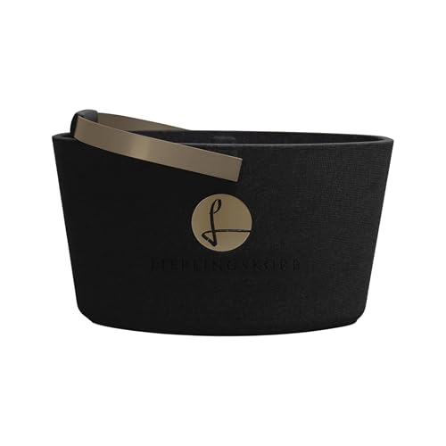 LIEBLINGSKORB Original black champagner - ultraleichter kippsicherer & formstabiler Einkaufskorb - Made in Germany - thermoisolierend & abwaschbar - ideal für Picknick & unterwegs