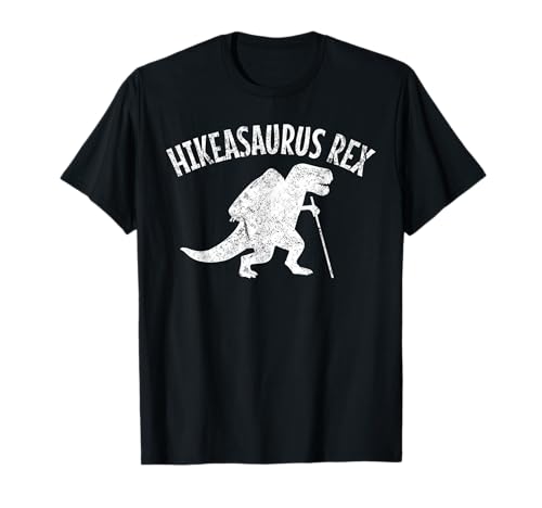 Escursionismo, T Rex, Dinosauro - Hikeasaurus Maglietta