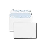 Caja de 500 sobres blancos C6 114 x 162 80 g/m2 banda de protección