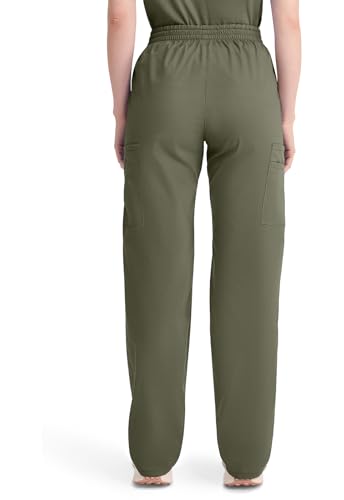 Image of Dickies EDS Signature Scrubs for Women, Elastic Waist Pull-On Cargo Pants for Women in Soft Brushed Poplin - 86106