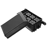 Gogogmee 12V Sicherungs Organizer Kfz Sicherungskasten für Relais Stabiler Stromverteiler für Zuverlässige Fahrzeugelektronik für Umbauprojekte und Motorrauminstallation