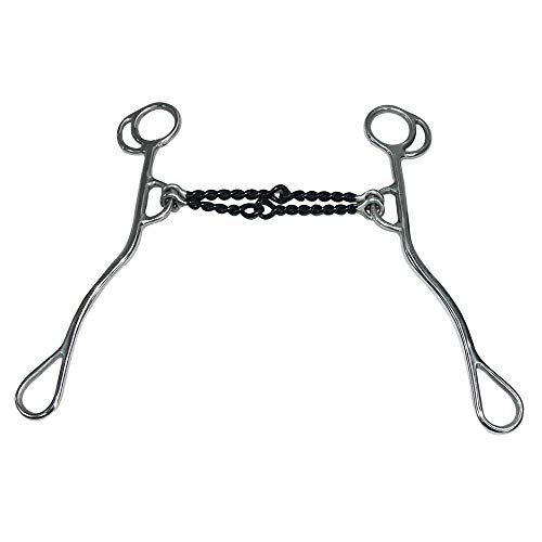 Coronet Double Twist Curved Wire Sweet Iron Curb Bit, 8