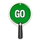 Liontouch - Stop & Go-Schild, Rot & Grün | Ab 1 Jahr - 23 x 14 cm | Robustes, beidseitiges Schaumstoff-Schild in Lollipop-Form | Perfekt für Schulweghelfer & zum Lernen von Verkehrsregeln