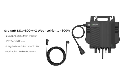 Powerness Growatt NEO-800M-X 800W Inverter mit integriertem WiFi für Balkonkraftwerk