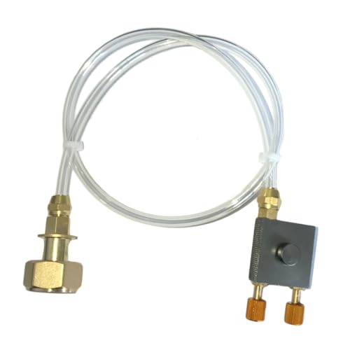 balacoo Outdoor Gas Tank Inflation Valve for Camping Stoves Adapter for Safe Refill of Flat Gas Canisters Compatible with Propane Burners and Camp Stoves Reliable Conversion