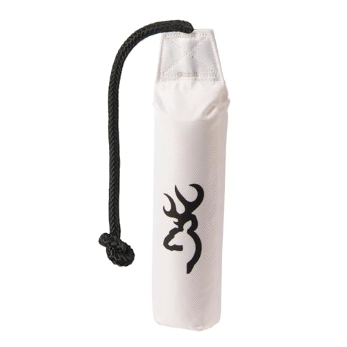 Browning Pet Hunting Durable Canvas Training Dummy, Fetch and Retrieval, White, Large, Single