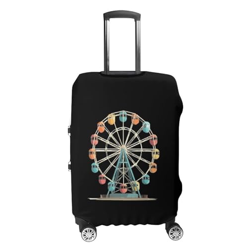 Ferris Wheel Funny Travel Luggage Cover Baggage Suitcase Cover Protector Skins 19-32 Inch4