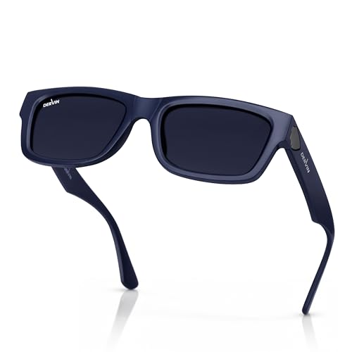 Image of Dervin UV Protection Polarized Rectangular Sunglasses for Men and Women