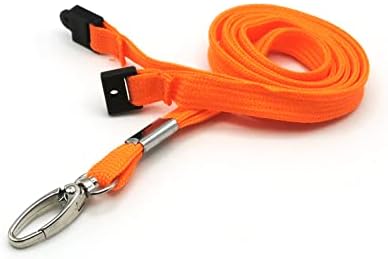 10 x Blue Lanyards for ID Badges with Safety Breakaways | Lanyard Neck Straps | Lanyards for ID Card Holders