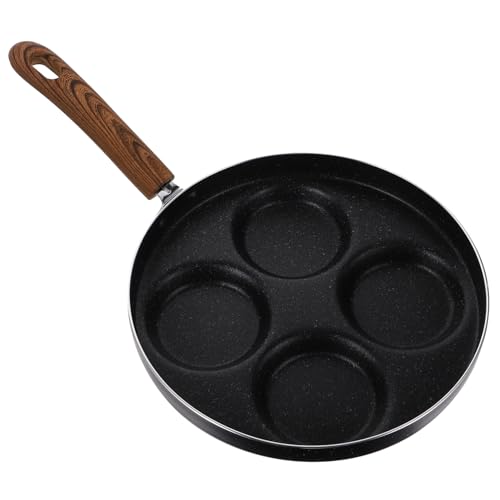 Holibanna 1 Pieza Sartén Antiadherente para Huevos Dividida de Utensilio de Cocina Multifuncional para Freír Huevos Hamburguesas y Panqueques Compatible con Directo