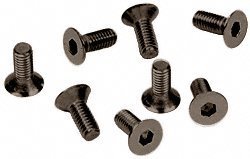 CRL Oil Rubbed Bronze Allen 6 mm x 12 mm Cover Plate Flat Head Screws - Package