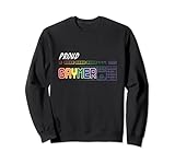 Orgulloso gaymer gay PC gamer rgb teclado LGBTQ Pride gaming Sudadera