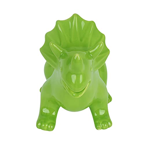 Vencer Gravy Boat Funny Novelty Stegosaurus Gravy Sauce Boat,For Broth,Milk,Salad Dressings,Creamer,Avocado Green,VHG-002G - Thumbnail 2