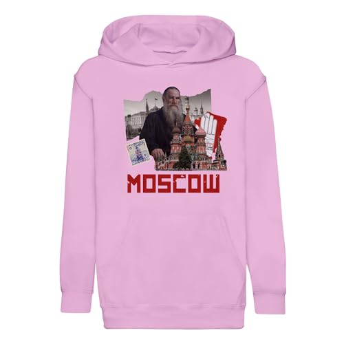 Sweat à capuche enfant Moscow cadeau de souvenir de voyage original pour jeune aventurier