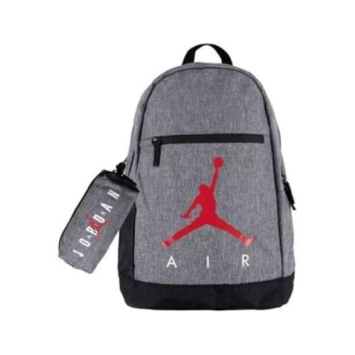 Jordan - Mochila Air School Con Estuche (25L) para: Unisex-adulto color: Carbon Heather talla: L