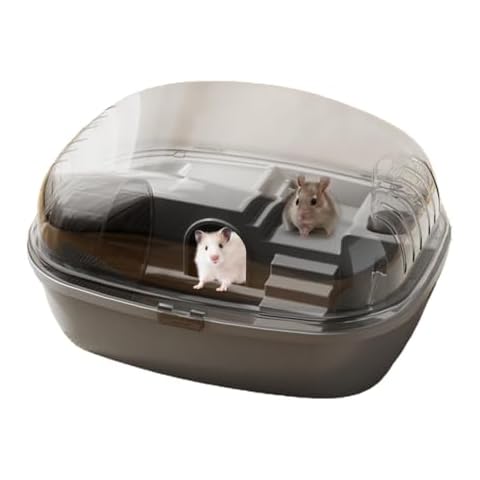 Holdes Transparent Gerbil Cage for Small Animals Cover