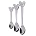 WMF Disney Mickey Mouse - Set di 3 cucchiai in acciaio INOX Cromargan lucido, lavabili in lavastoviglie