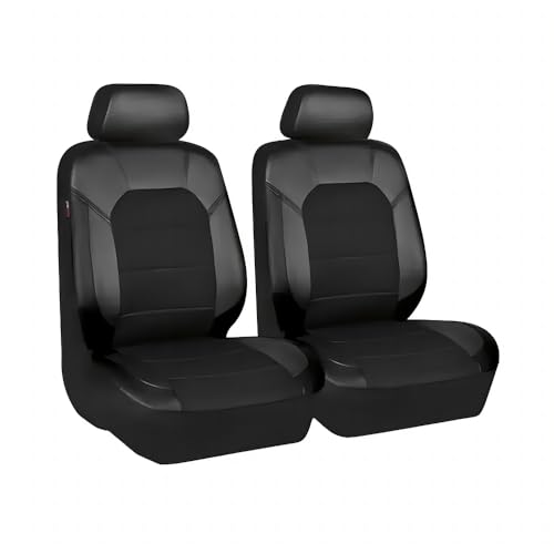 VEADONS Full Set Car Seat Covers for Nissan Quest 1993–2017, Synthetic Leather Auto Seat Cushions with Breathable, Diamond Quilted Automotive Interior Accessories,2 Front Seats-Embroidery