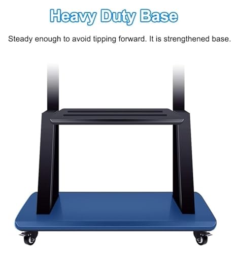 Soporte móvil universal para TV con ruedas y estante miniatura 6