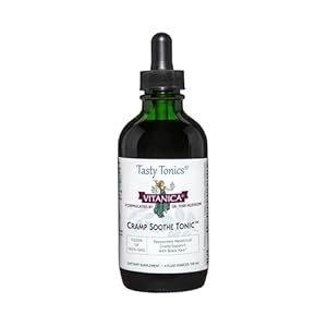 Vitanica Cramp Soothe Tonic, Dr Formulated Menstrual Cramp Support, with Black Haw Bark, Valerian Root, Ginger Root, and Garrya Herb, Alcohol Free, Vegan, 4 Ounce