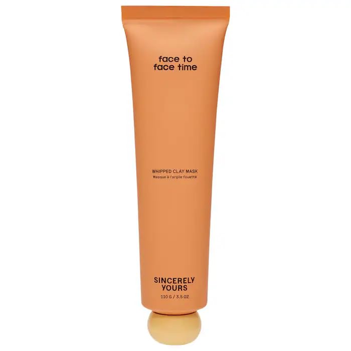 Sincerely Yours Face to Face Time Gentle Pore-Purifying Whipped Clay Mask Hydrating Creamy Formula with Ceramides, Hyaluronic Acid, and Niacinamide for Oily and Combination Skin, 3.4 oz / 100 mL