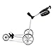 Big Max TI LITE Golf Push Cart - Ultra Lightweight 3 Wheel Design, Quick-Fold Technology, Ample Storage for Golf Accessories, Stable Footbrake - Golf Bag Transport Solution (White)