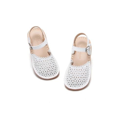 Image of Flaryzone Girls Sandals Closed Toe Summer Flats Dress Sandals Shoes Toddler /Little Kid