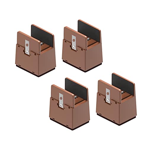 Elevadores para patas de muebles y sillas Y en color marrón con ajuste de 10-37 mm 7