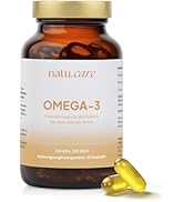 natu.care - Omega 3-60 capsules - high dose fatty acids (EPA & DHA) 550 mg - fish oil - triglyceri...