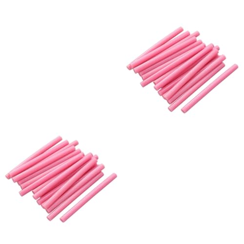 SEWACC 32piezas Colorido Palos De Adhesivo Termofusible Para Herramientas De Reparación Multifuncionales Rosa