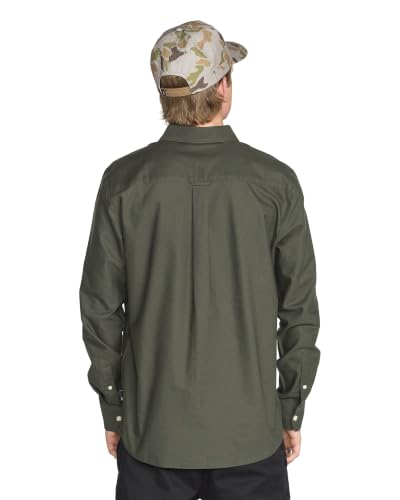 Image of Volcom Men's Long Sleeve Woven Button-up Shirt, Casual Or Dress Shirt for Work & Everyday Wear