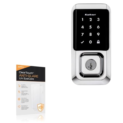 BoxWave Screen Protector Compatible With Kwikset Halo Touchscreen Deadbolt - ClearTouch Anti-Glare Anti-UV EyeCare (2-Pack), Filters out Harmful Blue Light Reduce Fatigue