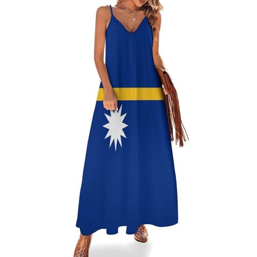 Robe d'été décontractée bleu soleil rayures robe longue femme grande taille