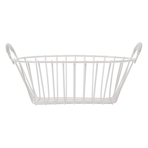 Parliky Cesta De Frutas De Alambre Metálico Elegante para Cocina Y Oficina para Almacenaje De Frutas Verduras Y Cosméticos Diseño Compacto Y Portátil para Decorar Encimeras Y Mesas