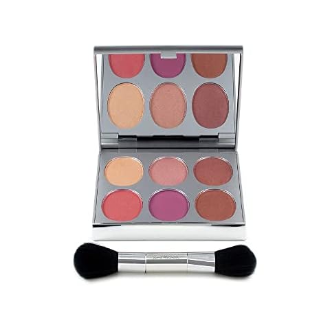 New Again by Jerome Alexander Blusher Palette & Brush, 6 Buildable & Blendable Micronized Powder Blushers for All Skin Tones Cover
