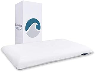 Bluewave Bedding Ultra Slim Gel Memory Foam Pillow for Stomach and Back Sleepers