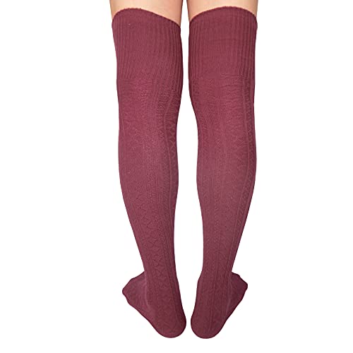 Over Knee Thigh Socks Extra Long, Knee-High Warm Stocking Women Boot Sock Leg Warmer for Daily Wear, Cosplay U-SY-W64
