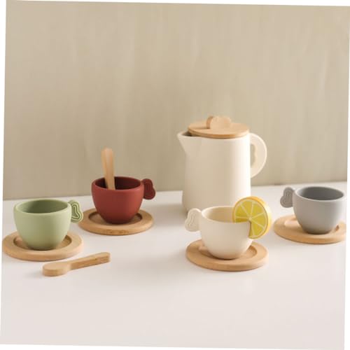 Toyvian 1 Conjunto De Brinquedos Para Chá Da Tarde Chaleiras Para Fazer Chá Da Tarde Brinquedos Para