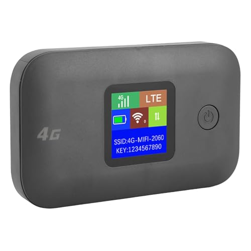 Jiawu Portable WiFi Hotspot for Travel, 3000mAh Battery Stable 4G Signal SIM Card Router, Pocket WiFi for International Travel with Support 8-10 Users for Business Office (Asian Version)